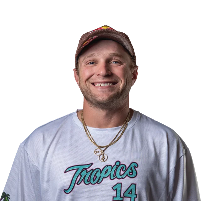 Tropics skater wearing a team jersey
